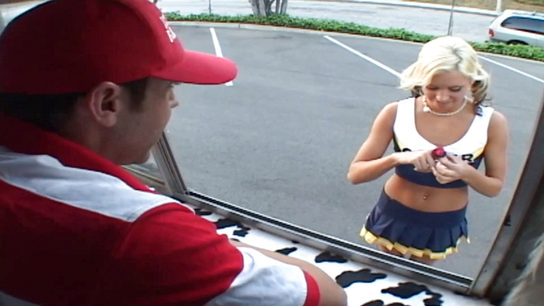 TeenXXX Stories: Sweet blonde teen fucked and facialized hard in the truck