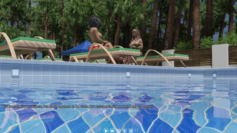 3D Cartoon Porn: My Dorm 141 - The Topless Pool (födelsedag) Patty Del 8