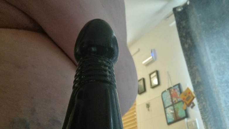 Big man: Consolador anal