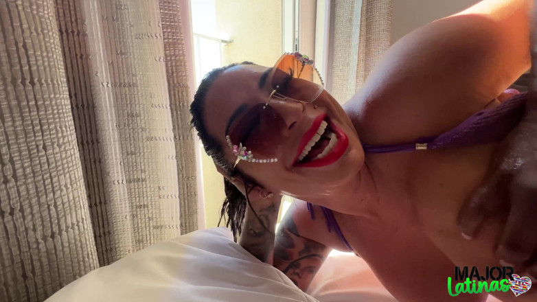 Major Latinas: Sexy brasilianerin monica Santhiago arsch von großem schwarzem schwanz in...