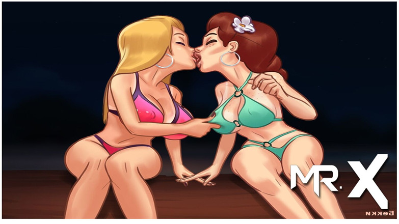 Mr Studio X: SummertimeSaga - satu lagi permainan putaran botol di pantai