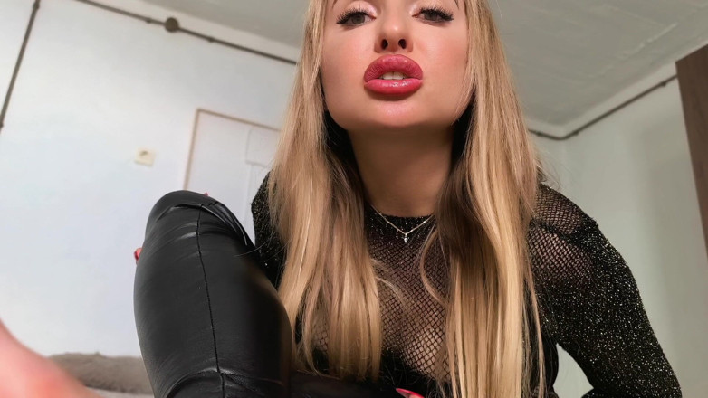 Goddess Lena: Lick My Sweaty and Dirty Feet You Foot Cunt!