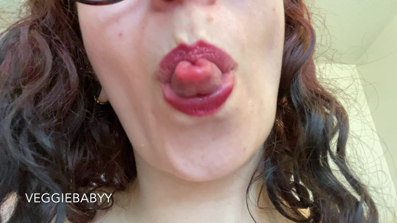 Veggiebabyy: 4k fissaggio orale lecca-lecca da vicino