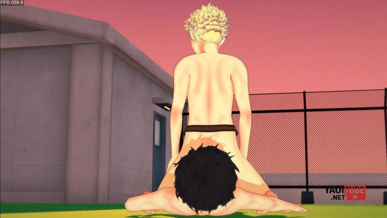 Yaoitube: Persona 5 Yaoi - Ryuji menunggang batang joke dan dia memancut ke...