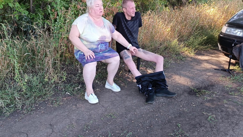 Zona901: Ein nachbar lutscht meinen schwanz in einem öffentlichen park auf einer...