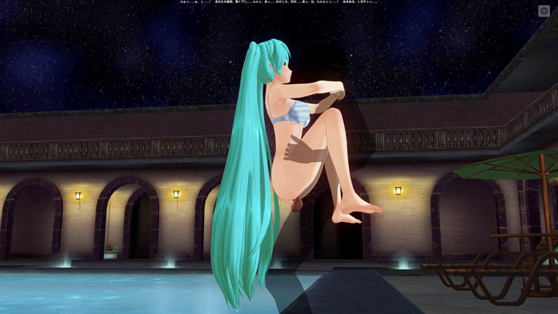 H3DC: HENTAI 3D. Miku fickt, heben in pose