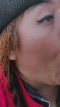 Blowjob Ahegao di luar