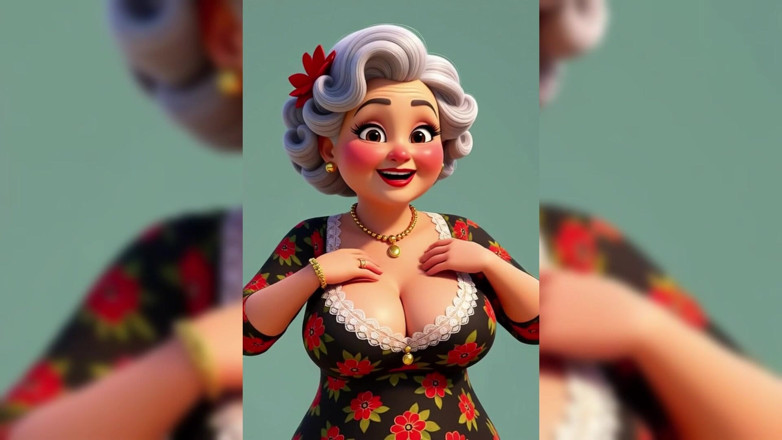 AI Porn: Animasi nenek topless