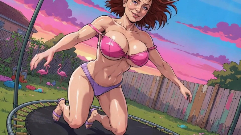 AI Porn: Trambolin üzerinde zıplıyor