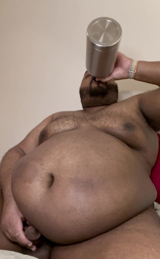 Blkhole420: Filling the tank with half and half and squeezing out...