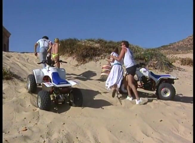 Vintage Usa: Vintage gran polla chupando sexy rubia coño follando en deserto