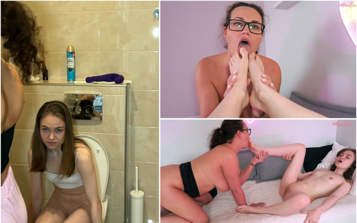 Oksana_Katysheva: La matrigna, dopo averle pisciato in faccia, adora i piedini...