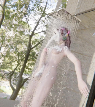 Velvixian3Futanari: Dva Bath射精无声，futa人妖