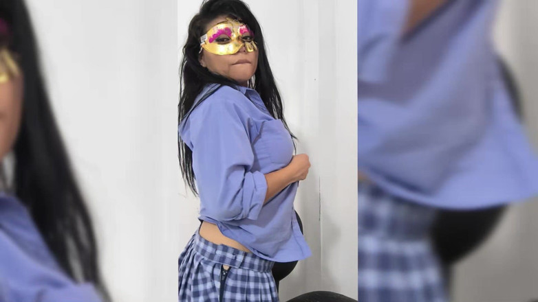 NEGRITA SEXY: Грудаста студентка веде прямі перегляди з цим порно відео