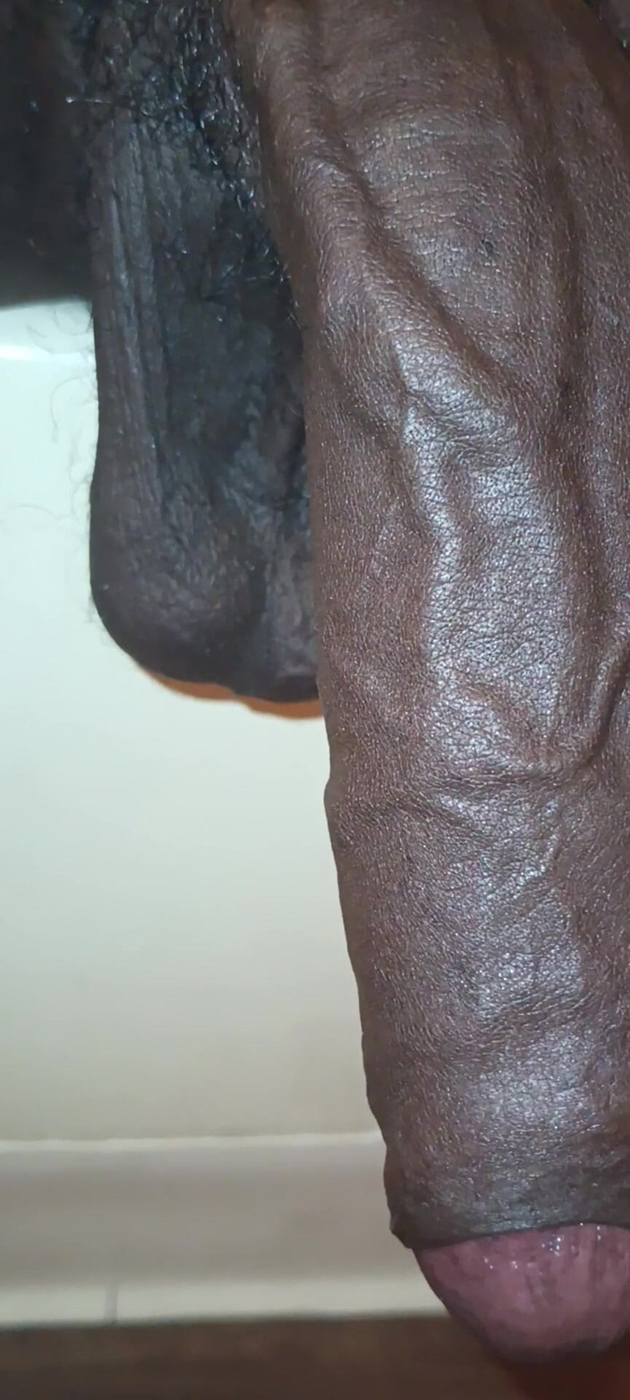 Chocolate Meat Stick: Głaskanie wielki czarny nieobrzezny kutas wit kutas ring