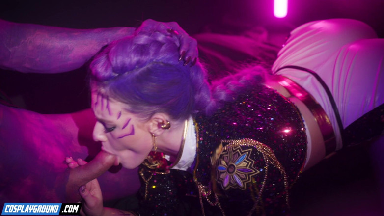 Cosplayground: Mystery Saja neukt Melody Marks en vult haar poesje - Kpop...