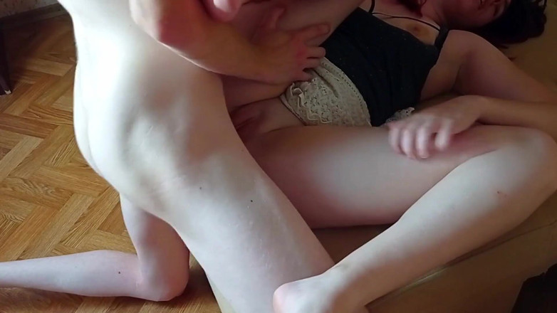 SweetAndFlow: Guy hard fucked redhead girl with foot on her face