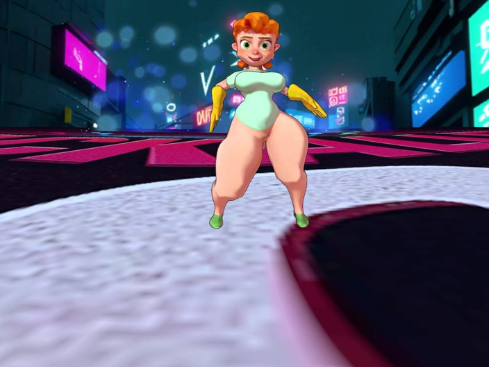 VR-Backalleytoonz: Gran Culo MILF Twerking Su Phat Culo