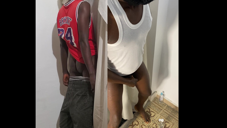 Funfor10k gay videos: Gloryhole lutschen und von Hamza, dem hetero-hausa-jungen mit dem harten...