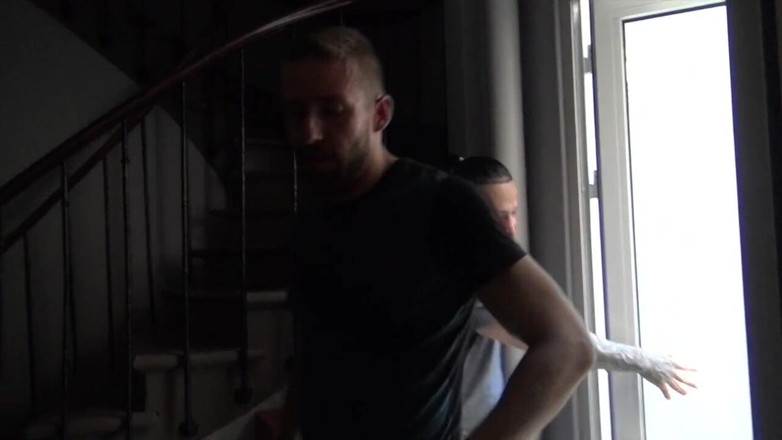 WORLDWIDE RAW FUCK STUDIO: Bastian fucked raw by Hurricane, sexy blond straight boy curious