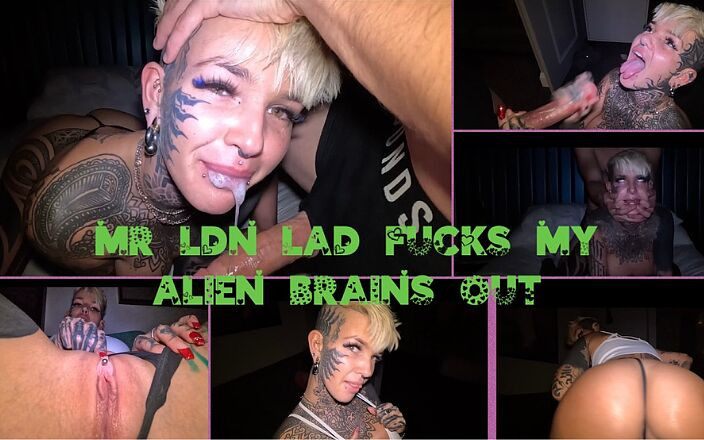 Mr LDN Lad: Split Tounge, gepiercte muschi itz.marz nimmt meinen 9-zoll-schwanz und squirtet überall hin