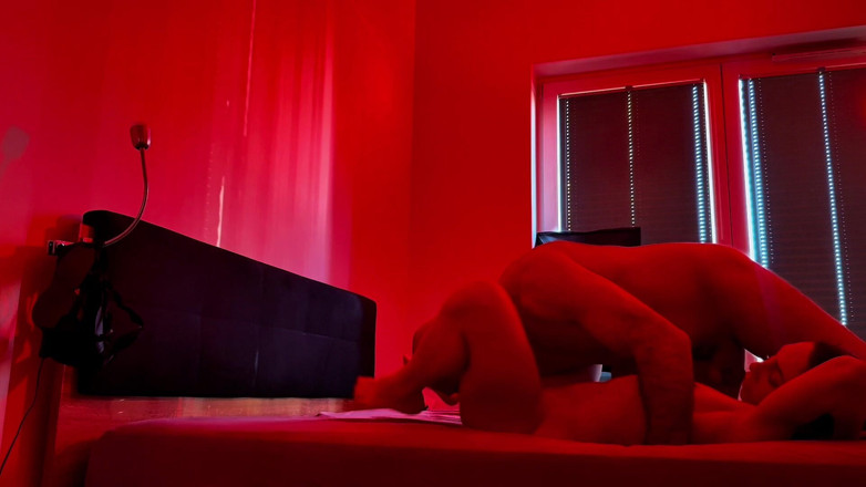 SalomeMassimo: Bedroom Fun. Sensual Sex Under Red Lights