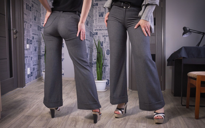 Teasecombo 4K: Sekretaris model dengan celana dalam ketat ini lagi ngentot kaki...