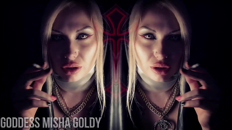 Goddess Misha Goldy: Estarás en el infierno si soy tu razón para masturbarme