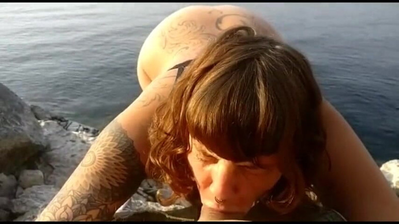 SexHackMe: Pipe et baise en plein air sur le lac Major (Italie...