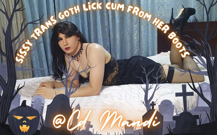 CD Mandi: Sissy Trans Goth Lízání mrdky z jejích bot