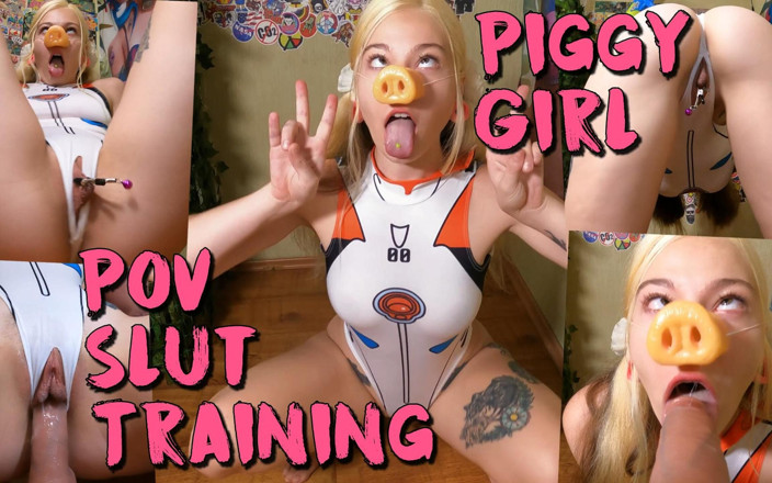 Sweet Sansarella: Piggy girl slampa träning POV