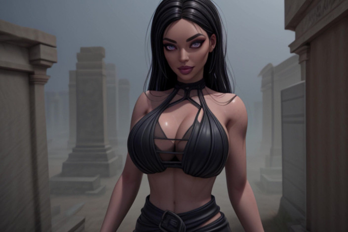 AI Porn: Wanita hentai goth yang diilhamkan (tayangan slaid)