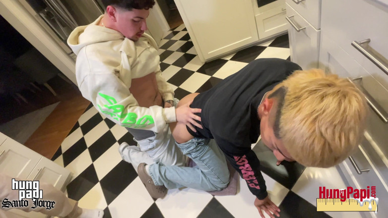 Hung Papi: Hung Papi Stuck in Dish Washer Fucked Raw