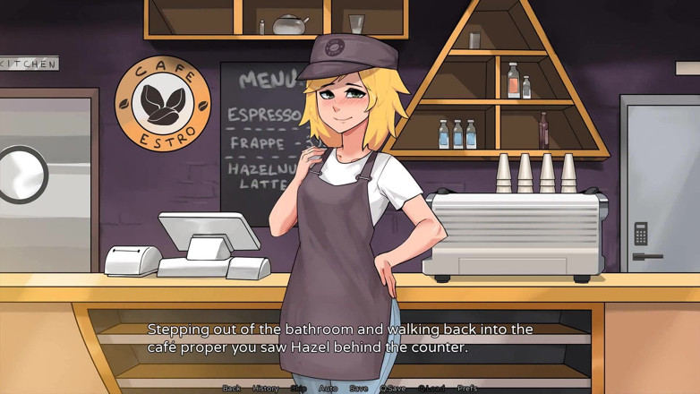 Futavision: Hazelnut Latte: Versaute Futa barista bläst in der toilette mit...
