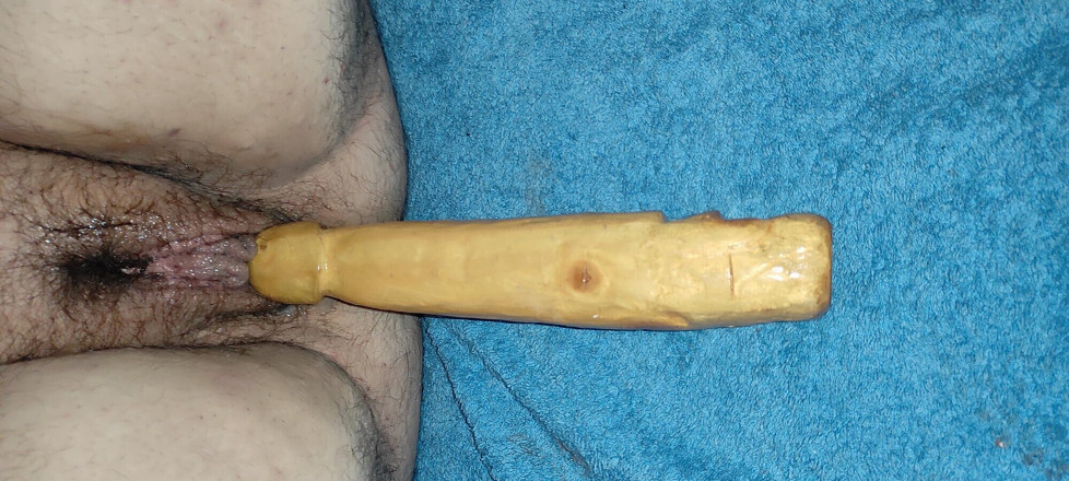 Jonas1996: Holz Dildo in Der Fotze Von Meiner Freundin