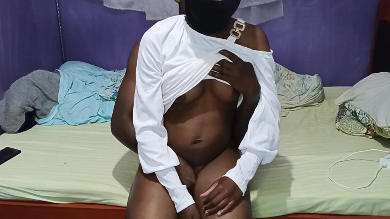 SPICYIT: Ebony Teen Pár Krémové reverzní cowgirl šukání