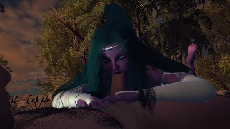 Wraith ward: La princesse elfe de la nuit te taille une pipe...