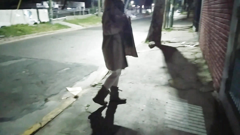 Activecouplearg: Seks di jalan menunjuk-nunjuk wanita di bandar dengan pakaian dalam...