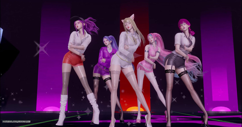 3D-Hentai Games: Chung Ha - Snapping spogliarello Ahri, Akali, Kaisa, Evelynn, Seraphine KDA...