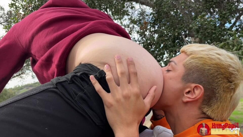 Hung Papi: Velký čůrák chovný Twink Hung Papi Nálož mrdky Hungpapi