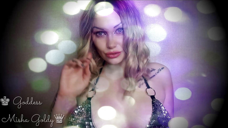Goddess Misha Goldy: My strong gaze makes you dumb! Mesmerizing eye contact &amp; ASMR &amp;...