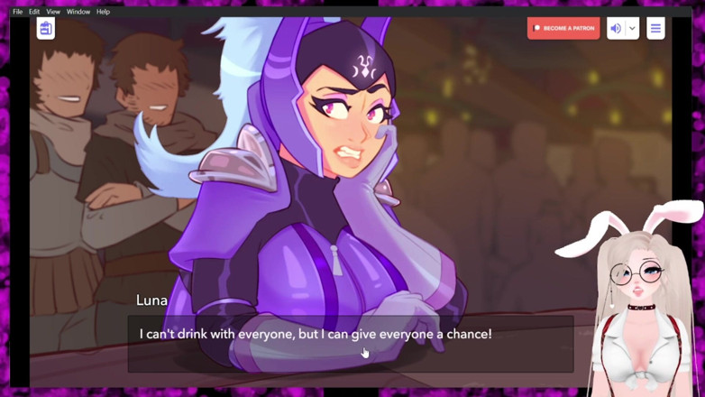 Godlygamergg: Luna Dalam Tavern - Bahagian 1 - Mengetahui Pelanggan