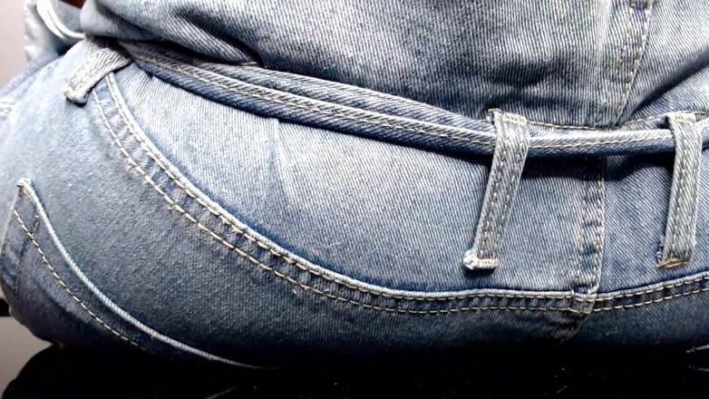 Maeling: Shrunk Teens Crushed in Denim Jeans and Ass Stifled Ignorant