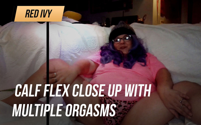 RedIvy420: Kalv flexar på nära håll med flera orgasmer