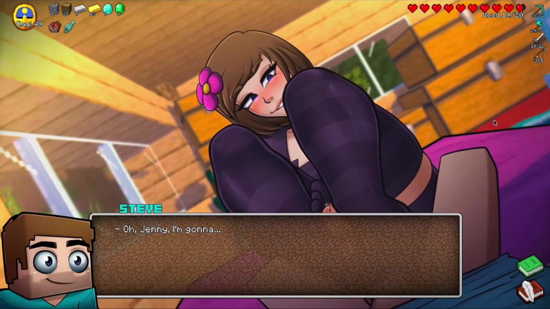 Alita: Hornycraft Minecraft parody - Jenny fa a Steve un caldo footjob...