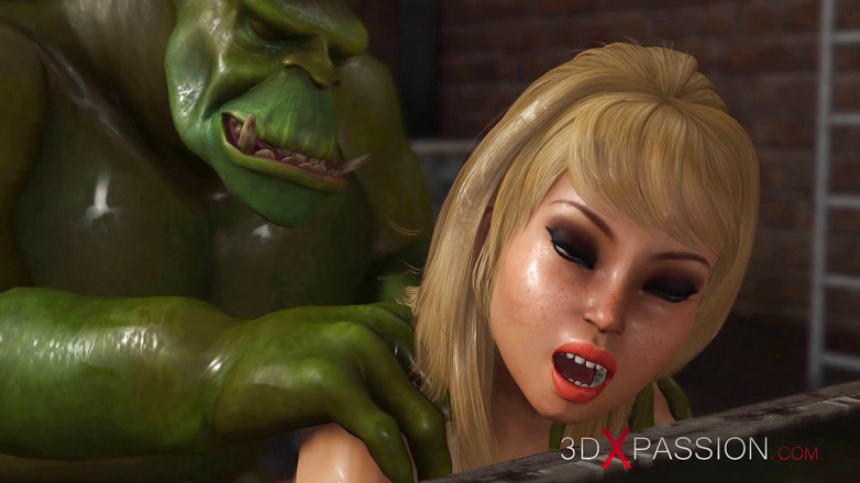 3dxpassion: Crazy fuck in the sewer! Sexy blonde gets fucked hard...