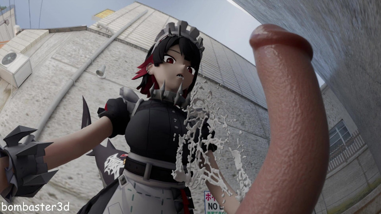 Bombaster3d: Ellen JOE нашла возбужденный хуй в заднем переулке, часть 1