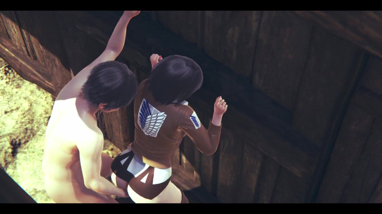 HentaiTubes: Sur Titans Hentai - Mikasa se doigte jusqu’à l’orgasme puis se...