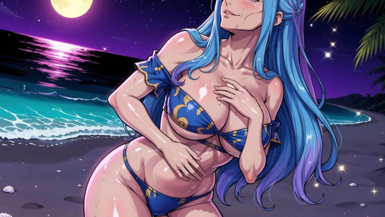 AI Porn: 诱人的海滩宝贝 nefertari Vivi