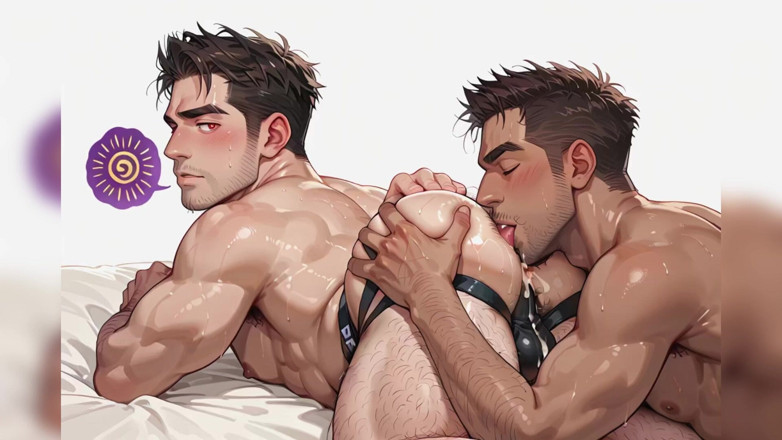 AI gay porn: Гей чоловік трахається в дупу